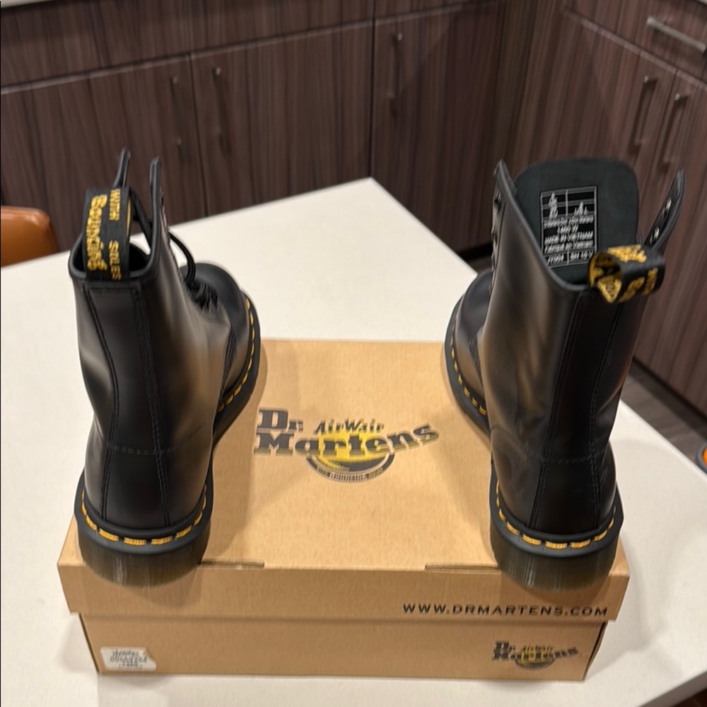 Dr. Martens Black Leather Boots